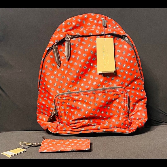 Burberry Backpack Monogram Abbeydale Tie Print - Picture 2 of 11